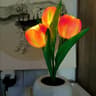 LED Tulip Night Light Bouquet  Romantic Battery Powered Bedside Flower Lamp 7