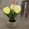 LED Tulip Night Light Bouquet  Romantic Battery Powered Bedside Flower Lamp 8