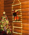 LED Santa Ladder Climbing Light With 8 Modes USB Powered Christmas Decor 5