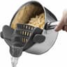Adjustable ClipOn Pot Strainer Silicone Kitchen Drain Tool For Pots And Pans 14