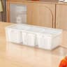 FreshDivide Square Food Storage Container Set With Compartments For Fridge Organization 6