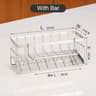 CleanSteel Self Draining Kitchen Sink Organizer With Stainless Steel Sponge Holder 10