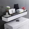 SpaceLift No Drill Over Toilet Storage Rack Wall Mounted Bathroom Organizer 7