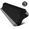 Breathable Low Cut Socks 10 Pair Sweat Absorbing Odor Resistant Everyday Socks 8