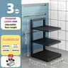 Adjustable Stainless Steel Pot Rack Organizer Multi Layer Pan And Lid Storage Stand 12