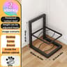 Adjustable Stainless Steel Pot Rack Organizer Multi Layer Pan And Lid Storage Stand 6
