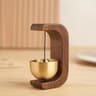 Vintage Walnut Wood Doorbell Chime Brass Wind Bell Entry Decor 7