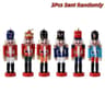 Mini Nutcracker Ornaments 472in Christmas Desktop Decor Doll Pendant Set 6