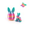 3D Printed Easter Rabbit Egg Bunny Ornament Cute Desktop Decor 25