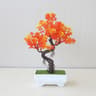 Mini Artificial Bonsai Tree Potted Plant Zen Desk Decor Faux Greenery 18