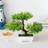 Mini Artificial Bonsai Tree Potted Plant Zen Desk Decor Faux Greenery 19