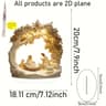 Transparent Acrylic Nativity Scene Ornament Minimalist Christian Table Decor 12