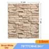 3D Brick Wall Sticker Panels Self Adhesive Foam Wallpaper 2756x3031in DIY Home Decor Set 14