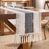 Boho Macrame Table Runner With Tassels For Farmhouse Dining  Home Decor 6