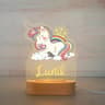 Personalized Animal Name Night Light Acrylic LED Lamp For Kids Bedroom 19