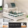 Adjustable Stainless Steel Over Sink Dish Drying Rack Space Saving Kitchen Organizer 7