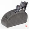 Premium PU Leather Remote Control Holder With 5 Compartments Desktop Organizer 8
