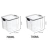 5Piece Stackable Airtight Food Storage Jar Set For Kitchen Pantry Organization 11