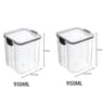5Piece Stackable Airtight Food Storage Jar Set For Kitchen Pantry Organization 13