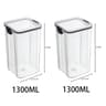 5Piece Stackable Airtight Food Storage Jar Set For Kitchen Pantry Organization 16