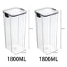 5Piece Stackable Airtight Food Storage Jar Set For Kitchen Pantry Organization 18