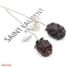 Hand Carved Rose Quartz Crystal Flower  Romantic Healing Gem Decor Gift 15