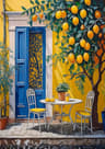 Retro Lemon Garden Canvas Wall Art Print For Summer Home Decor And Modern Living Spaces 15