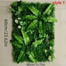 Artificial Grass Wall Panel With Flowers For Indoor Greenery Backdrop And Privacy Decor 7