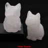 Natural Amethyst Cat Statue  Hand Carved Crystal Figurine For Healing  Meditation Decor 17