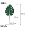 Artificial Palm Leaf Placemats Tropical Jungle Table Decor For Party And Home 12