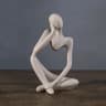 Minimalist Human Contemplation Sculpture Nordic Thinker Resin Figurine Decor 5
