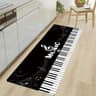 Music Print Non Slip Kitchen Runner Rug Washable Entrance Floor Mat 7