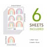 Rainbow Wall Stickers Set For Kids Room Decor Removable Vinyl Wall Decals 6