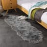 Ultra Soft White Faux Sheepskin Rug  Fluffy Washable Bedroom  Living Room Carpet 8