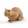 Cute Lying Orange Cat Figurine Mini Realistic Desk Decor Ornament 11