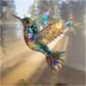 2D Acrylic Bird  Flower Hanging Pendant Decorative Ornament For Home Car Window 6