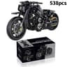 Technical MOC Motorcycle Building Blocks Kit For Creative DIY Assembly 7