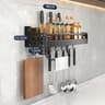 NoDrill Wall Mounted Kitchen Storage Rack With Drainage Design And Large Capacity Organizer 6