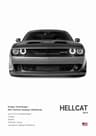Dodge Challenger SRT Hellcat Redeye Canvas Wall Art Modern Muscle Car Poster 7
