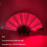 LED Neon Folding Rave Fan  Luminous Party Hand Fan For Festivals  Events 10