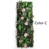 Artificial Rose Wall Panel Greenery Backdrop 1575x4724in Decorative Lawn Mat 2