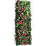 Artificial Rose Wall Panel Greenery Backdrop 1575x4724in Decorative Lawn Mat 19