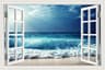OceanView 3D Window Wall Sticker Beach Scene Vinyl Decor 9