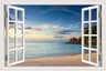 OceanView 3D Window Wall Sticker Beach Scene Vinyl Decor 11