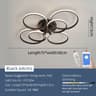 Modern LED Ring Chandelier Ceiling Light For Living Room Bedroom 15