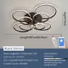 Modern LED Ring Chandelier Ceiling Light For Living Room Bedroom 17