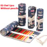 Canvas Roll Up Pencil Case With 12 Slots For Organized School And Art Supplies 7