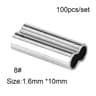 100PCS Fishing Double Barrel Crimp Sleeves Connector Kit For Wire Leader And Rigging 13