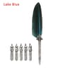 Vintage Feather Quill Pen Set Luxury Calligraphy Writing Kit With 5 Nibs Gift Box 11