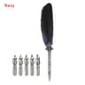 Vintage Feather Quill Pen Set Luxury Calligraphy Writing Kit With 5 Nibs Gift Box 15